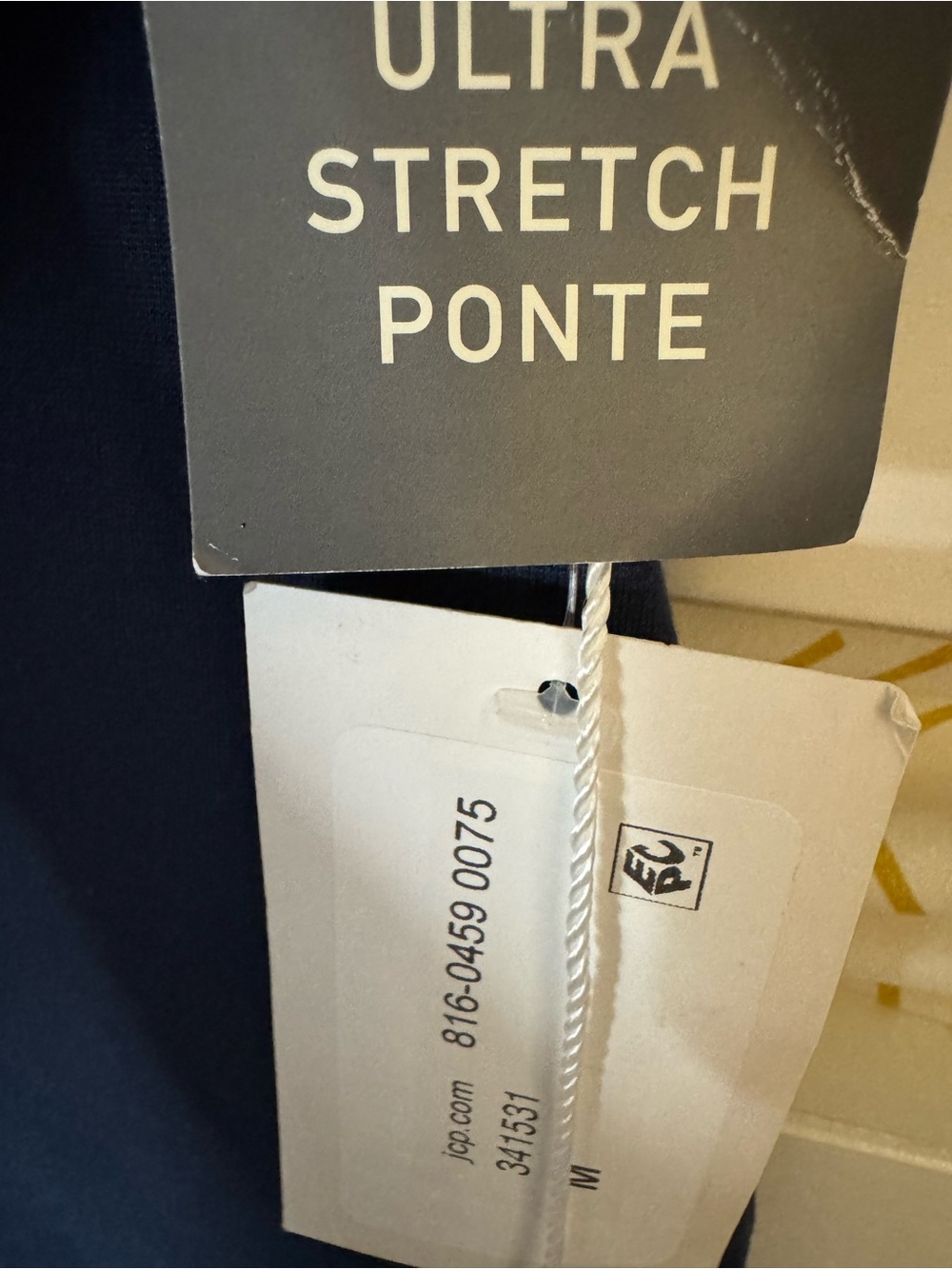 Worthington Navy Ultra Stretch Ponte Leggings Pants NWT Size M - Picture 7 of 10